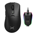 Mouse Gamer Sem Fio Delux M900PRO — 63g, Sensor PAW3395 26.000 DPI, 8000Hz, Dock RGB